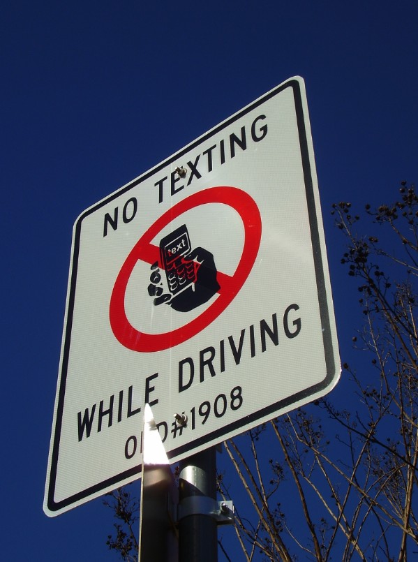 no texting and driving
