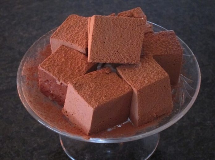 Healthy Hot Chocolate Squares