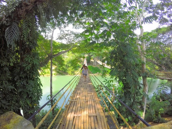Bamboo Hanging Bridge, Bohol Philippines