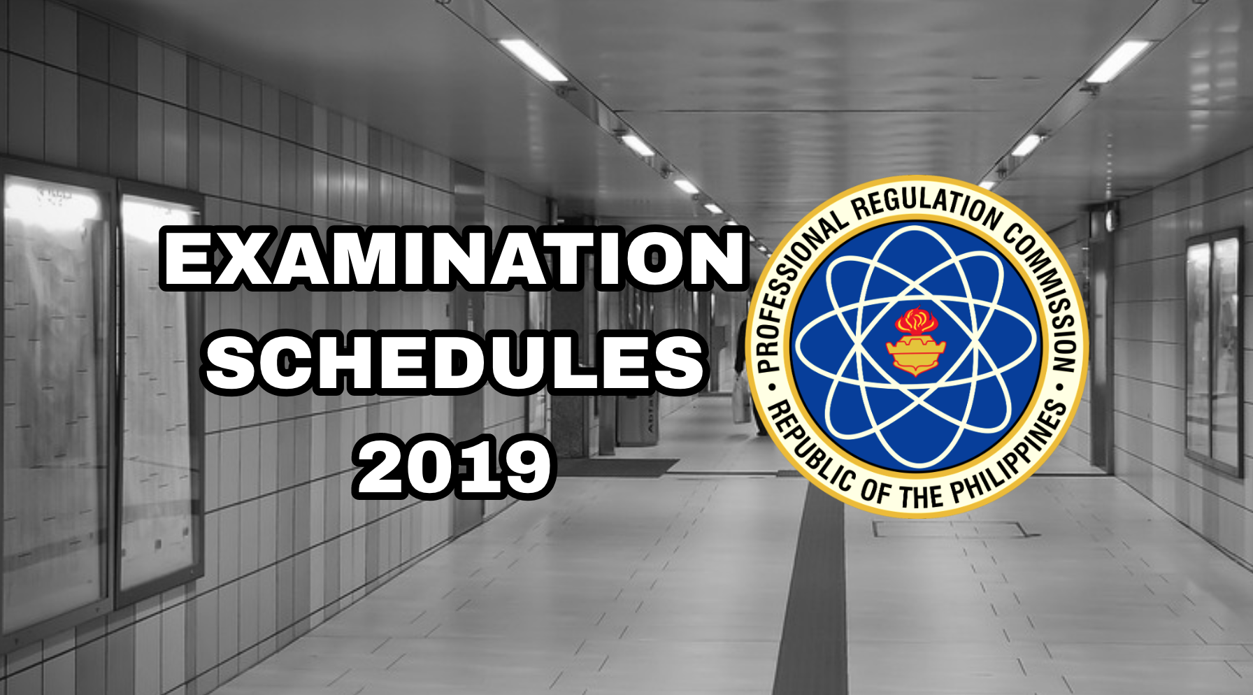PRC Exam Schedules 2019